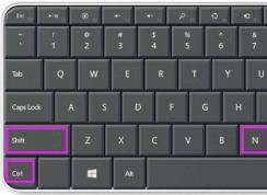 win7ϵͳ��������ٵĴ����½��ļ��з����������½��ļ��Ŀ�ݼ���ʲô