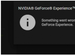 Something went wrongTry restarting GeForce ExperienceĽ