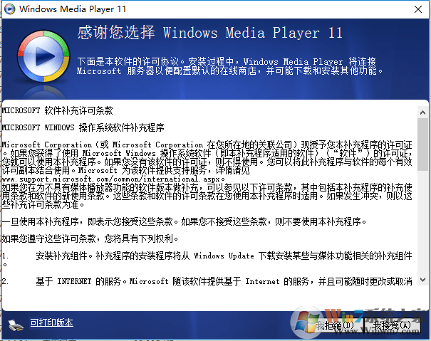 Windows Media Playe 11΢Ʒòɫ