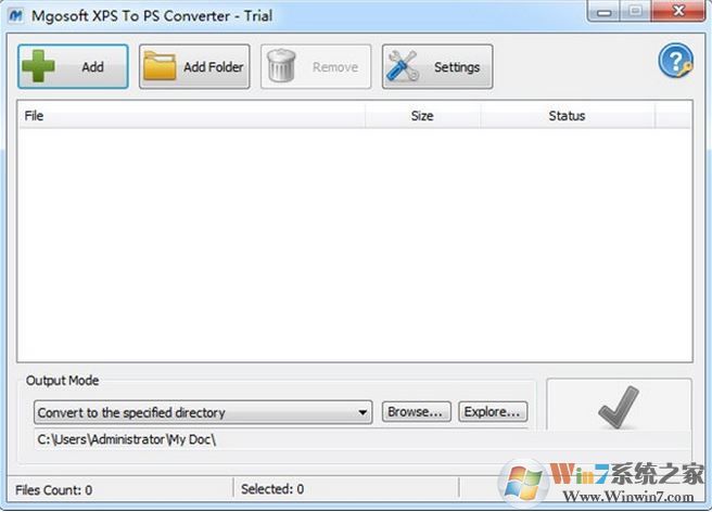 Mgosoft XPS To PS Converter v7.3.1XPS/PXLĵתPSߣ