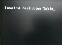 Կinvalid partition tableٽ