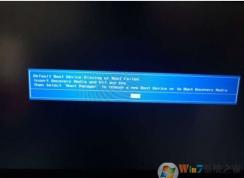 Default Boot Device Missing or Boot Failed