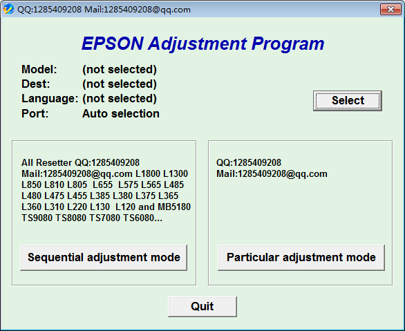 Epson Adjustment Program v1.0.7Ѱ