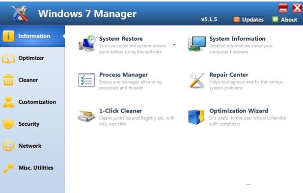 Windows7 Manager|Win7ϵͳŻ V5.2.0ɫ
