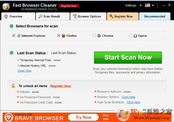 Fast Browser Cleaner V2.1.1.1