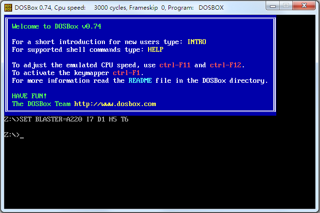 DOSBox(DOSģ) V0.74