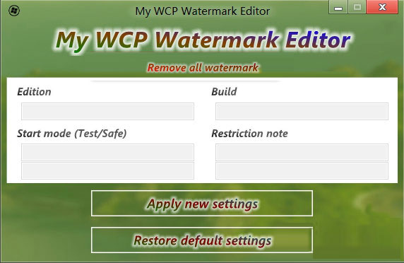 My WCP Watermark Editor(ȥˮӡ)