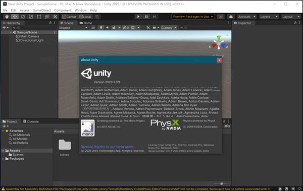 Unity Pro 2020.1 f1(Ϸ)64λ İ