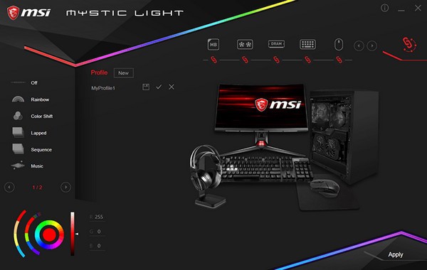 MSI Mystic Light(΢RGBƹ) V3.0.0.46ٷ