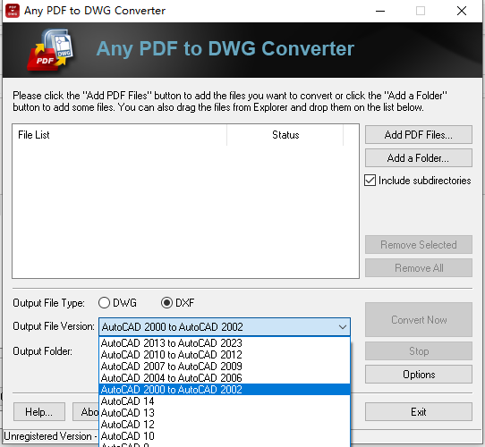 PDFתCAD/DWG(Any PDF to DWG Converter) 2023°
